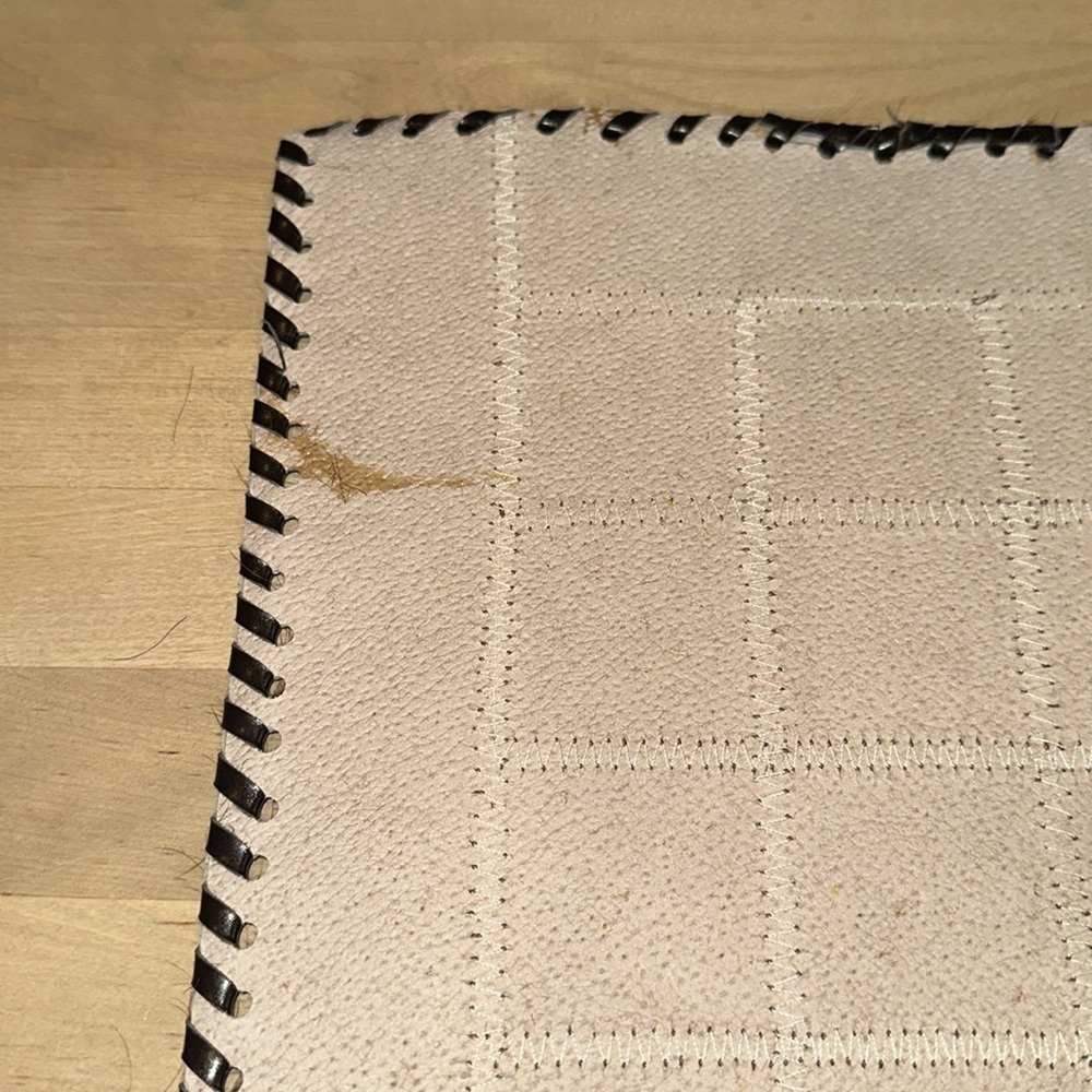 Handcrafted Cowhide Checkers Set - Brown and Black - Picture 10 of 10